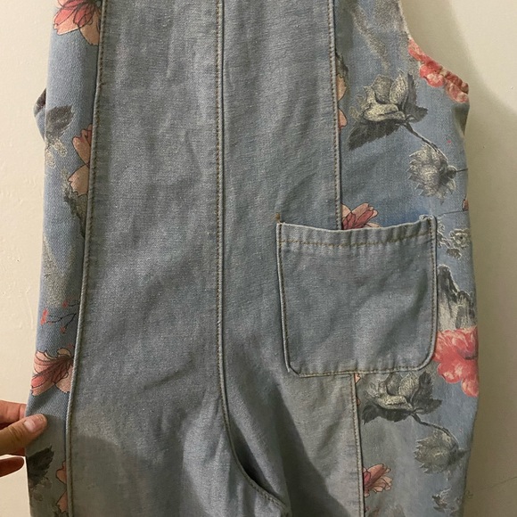 COPY - Jean Overalls slouchy fit pink ripple - Picture 6 of 7